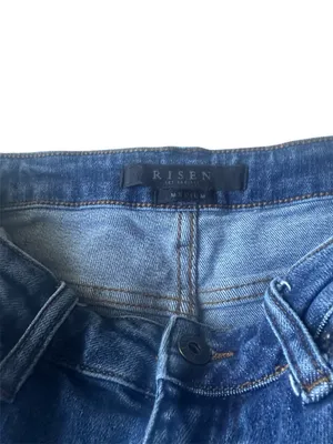 Risen High Rise Distressed Denim Shorts thumbnail 2
