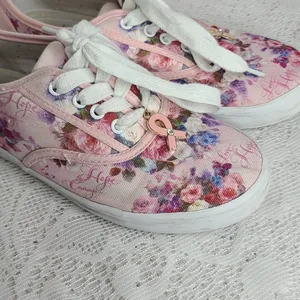 The Bradford Exchange Lena Liu breast cancer shoes 6.5 thumbnail 3