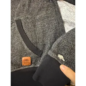 Roots Park City Full‎ Zip Hoodie Jacket Charcoal Gray Size Large Beaver thumbnail 2