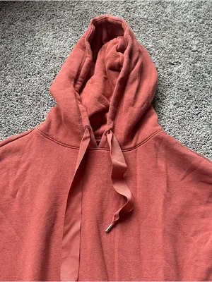 aerie Rust-Orange Hooded Pullover Sweatshirt thumbnail 4