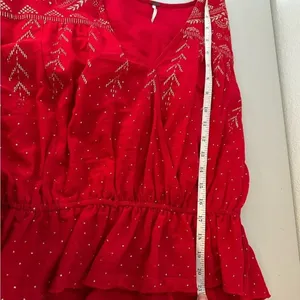 Free People Counting Stars Peasant Blouse‎ XS thumbnail 6
