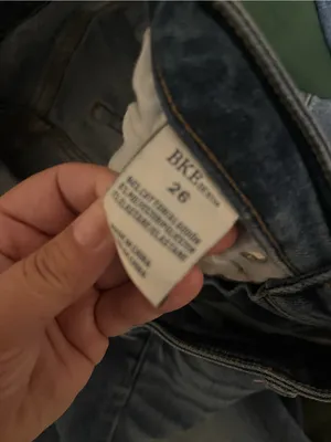 BKE High Rise Faded Blue Distressed Jeans thumbnail 6