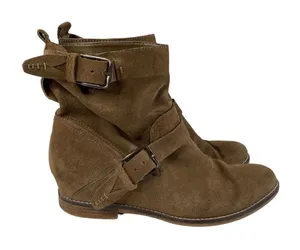 Dolce Vita Womens Tan Suede Hidden‎ Wedge Boots Size 9.5 thumbnail 1