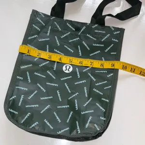 lululemon athletica Green and Black Logo Reusable Tote thumbnail 5