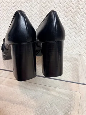 Vtg 90s SKECHERS Womens 6 Chunky Platform Loafers Buckle Black‎ Faux Leather Y2K thumbnail 5