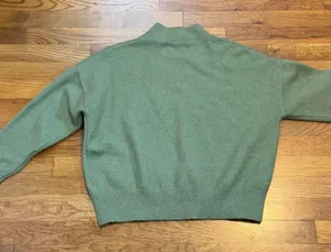 Sophie Rue Womens Large Green Mock Neck Long Sleeve Sweater Corporatecore Work thumbnail 6