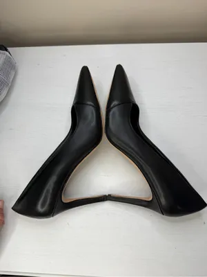 Antonio Melani Black Leather Pointed Toe Stiletto Pumps sz 10 thumbnail 13