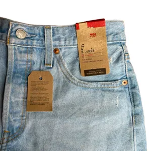 NWT Levi's 501 Original Fit High Rise Denim Distressed Shorts 28 thumbnail 6