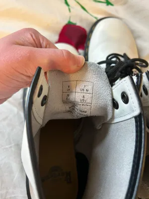 White Dr. Martens Boots thumbnail 5