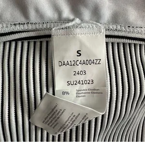 NWT Cupshe white black striped bikini size S thumbnail 5
