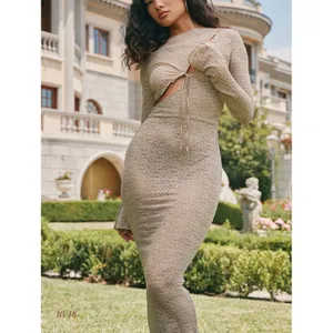 House of‎ CB Giovanna Musk Lace Long Sleeve Maxi Dress NWT Cut Out Small Sexy thumbnail 2