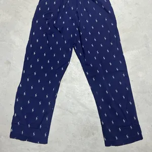 Polo Ralph Lauren AOP Pony Pants Men's SZ Large Blue Pajama Sleep Lounge Pants thumbnail 9