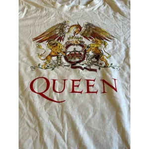 Queen Women Beige T-Shirt Graphic Logo Casual Crewneck Pullover‎ Short Sleeve XL thumbnail 9
