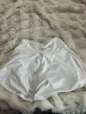 crossover white tennis skirt thumbnail 3