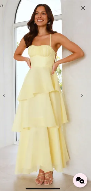 Hello Molly Yellow Maxi Dress thumbnail 1