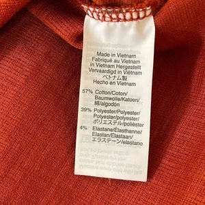 J Crew V -Neck Long‎ Sleeve Top. Size Medium. Burnt Orange thumbnail 5