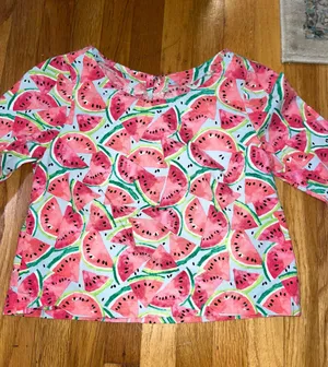 Watermelon blouse flare sleeves shirt thumbnail 3