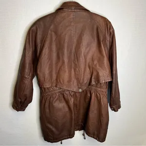 Wilson's Leather | The‎ Leather Experts Brown Coat Jacket Large thumbnail 5
