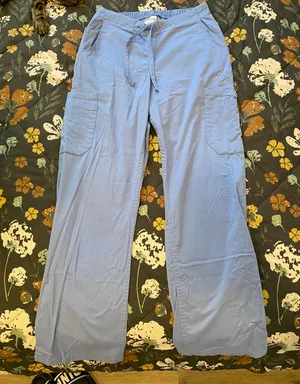Butter Soft Blue Scrub Pants thumbnail 1