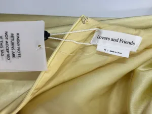 Lovers and Friends Bella Gown in Baby Yellow thumbnail 5