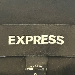 Express Vegan Leather Black Mini Skirt with Zipper medium 8 thumbnail 5