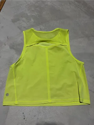 Lululemon Neon Yellow Performance Tank Top thumbnail 4