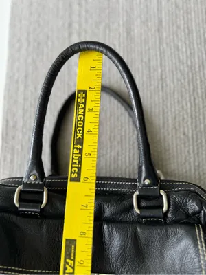 Vintage Y2K Wilson’s Leather Black Leather Purse with Oversized Silver Buckle thumbnail 9