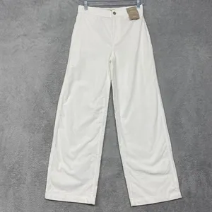 Madewell Emmett Wide Leg Corduroy‎ Pants Winter White Women's Size 25 thumbnail 7