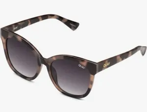 Quay Australia Its My Way Sunglasses Milky Tortoise/Smoke Gradient Cat Eye 57495 thumbnail 1