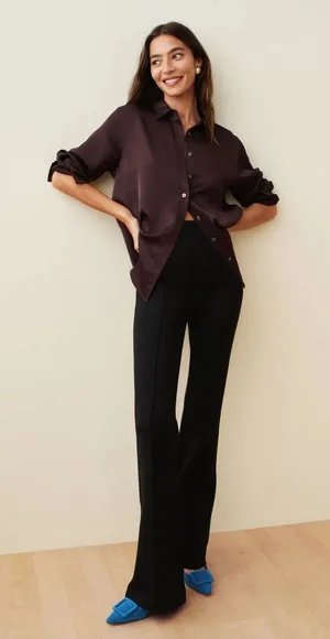 Spanx The Perfect Pant Hi-Rise Flare Ponte Pants Women’s Size M thumbnail 1