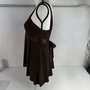 Y2K‎ Babydoll Top Women L Forest Fairy Pixie Festival Boho Sheer Tank Asymmetric thumbnail 6