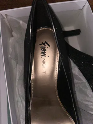 Abella Black sparkly heels Size 10 thumbnail 4