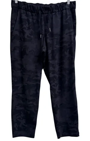 Lululemon On the Fly 7/8 Pant Camo Black Gray Size 12 Pockets Athleisure‎ thumbnail 1
