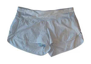 Lululemon Speed Up Shorts Women 6 Blue Good Low Rise Running Athletic Activewear thumbnail 1