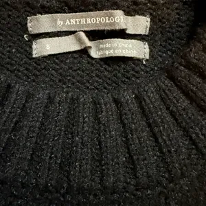 By Anthropologie Off-the-Shoulder Black Sweater Cozy‎ Knit Minimalist Sz S thumbnail 3