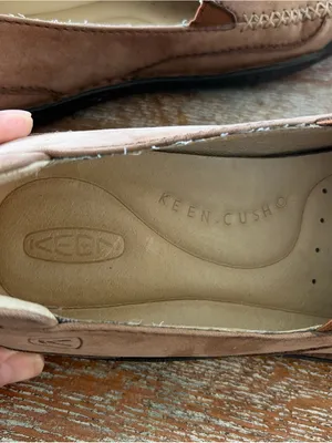 Keen Brown Suede Leather Cusho Loafers Women’s Walking Shoes Size 7M 37.5 thumbnail 7