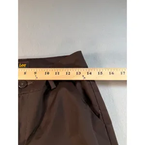 Y2K Lee Womens Brown Wrinkle Free Straight Leg Chino Pants Size 4 Medium thumbnail 4
