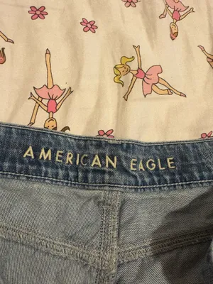 Plaid American eagle plaid shorts Blue thumbnail 4