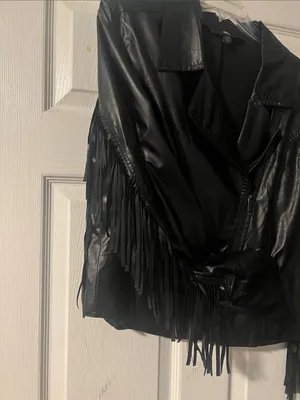 Mossimo Supply Co. Black Faux Leather Asymmetrical Moto Jacket thumbnail 2
