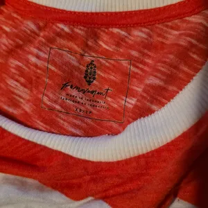 Free People White and Red Colorblock Muscle Tank thumbnail 7