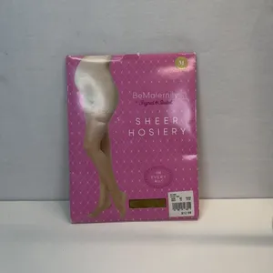 pair of Be Maternity by Ingrid & Isabel Sheer Hosiery‎ in nude, size medium thumbnail 4