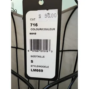 Picadilly Canada‎ Size Small Dress Midi Tan White Layered sleeveless Lagenlook thumbnail 3