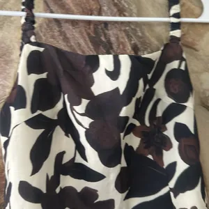 Commense Backless Print Split Zipper Dress size L Brown Size L thumbnail 4