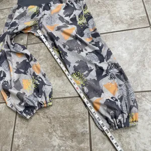 Lululemon‎ OM High Rise Abstract Print Jogger Pants Grey Orange Yellow Size 6 thumbnail 2