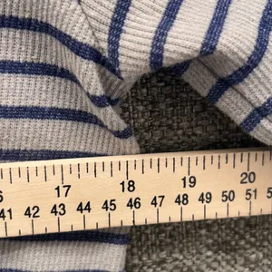 Y2K Waffle Knit Thermal‎ Top Gray Medium thumbnail 9