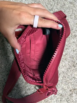 Sephora x Dagne Dover Mara Phone Sling Burgundy Neoprene Crossbody Bag LE thumbnail 6
