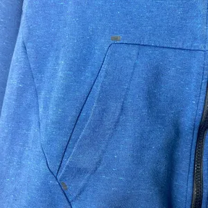 Nike Tech Fleece Blue Full Zip Athleisure Athletic Gym Cape Style Hoodie S thumbnail 4