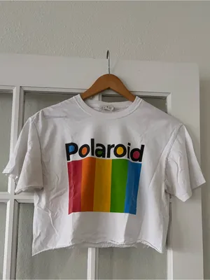 Fruit of the Loom Funky 100% Cotton Polaroid Cropped Tee thumbnail 4