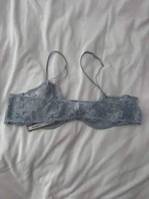 SKIMS Bra Lace Fits Everybody Underwire Blue Pearl 38C thumbnail 3