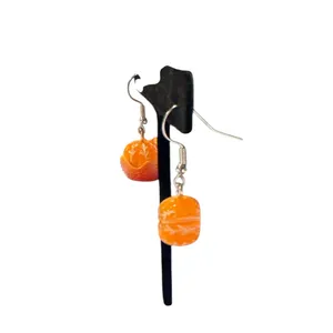 Orange‎ Fruit Slice Earrings thumbnail 6